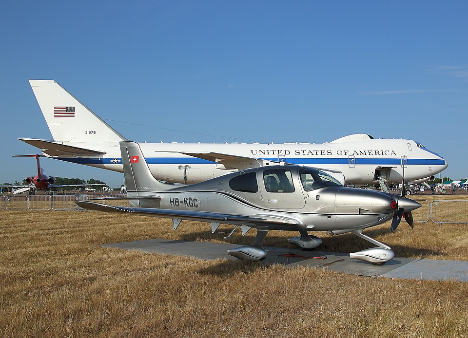 A Swiss-registered Cirrus SR22T (HB-KGC) — the turbo variant of the SR22 family
